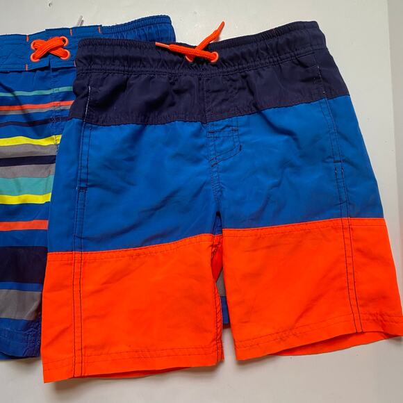 Cat & Jack Rash Guard & Stripe Swim Bottoms Trunks Mix & Match Bundle Set - Picture 3 of 4